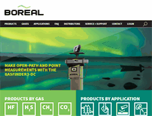 Tablet Screenshot of boreal-laser.com